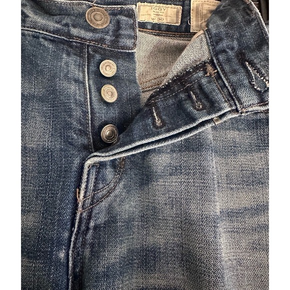 All Saints Blue Slim Straight Jeans - Picture 9 of 12